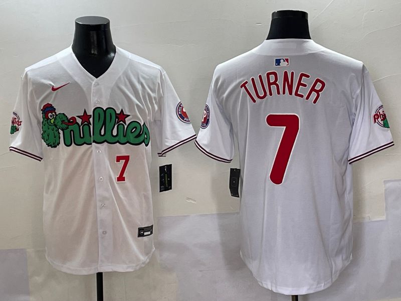 Men Philadelphia Phillies #7 Turner White three generations Joint Name Nike 2025 MLB Jersey style 4->philadelphia phillies->MLB Jersey